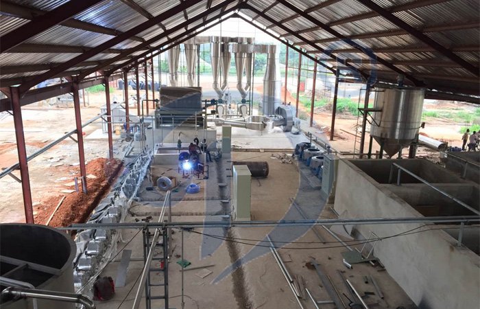 cassava flour processing plant