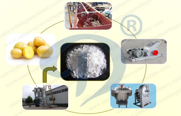 Potato starch process detailed description