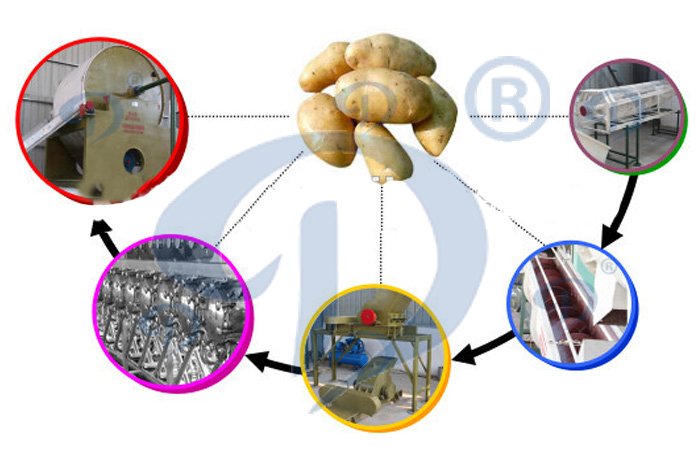 potato starch processing machine