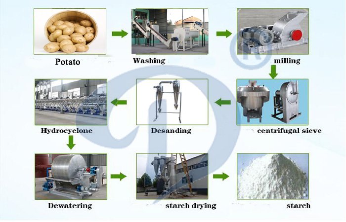 potato starch processing line