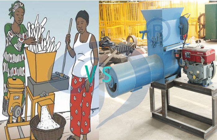 cassava flour production machine