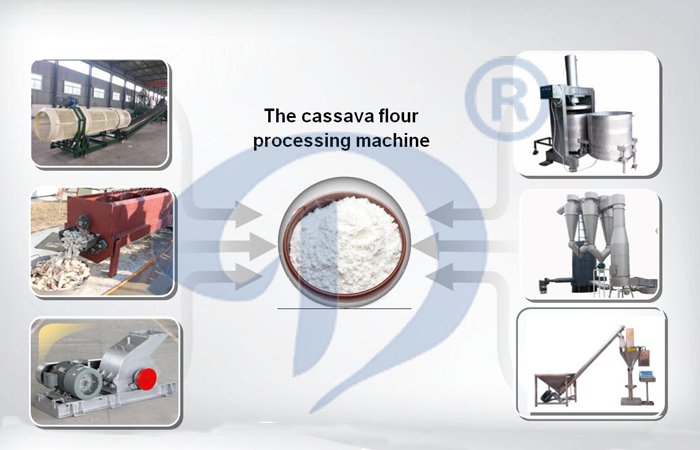 Cassava flour processing machine