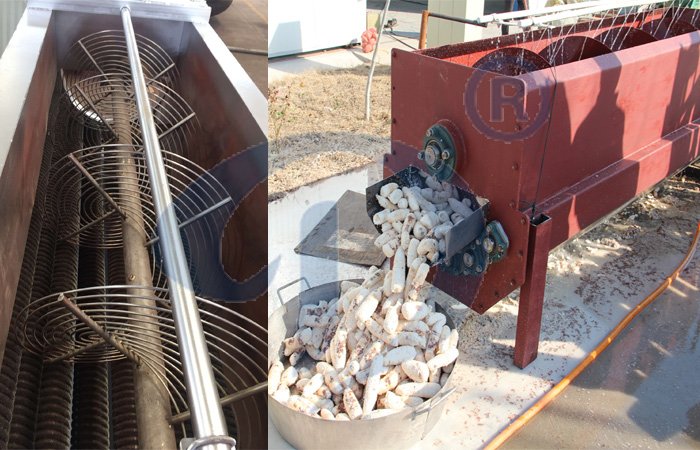 cassava peeling machine