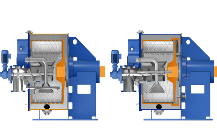 starch de-watering centrifugal peeler