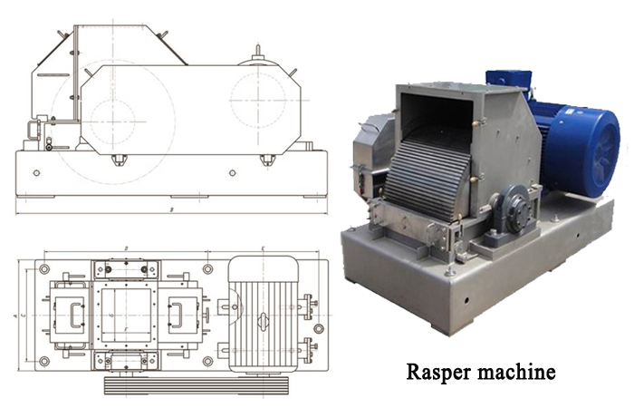 rasper machine for starch production