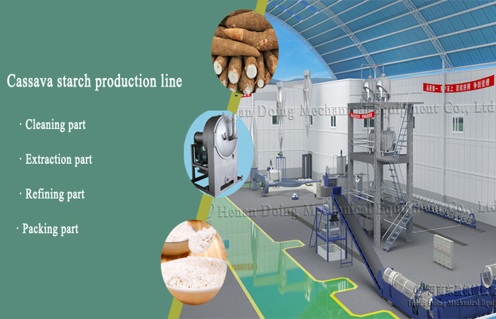 cassava starch production line machine