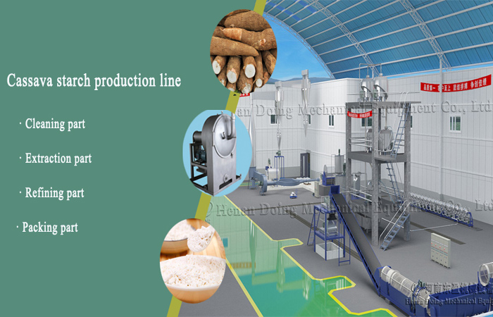 cassava starch processing plant