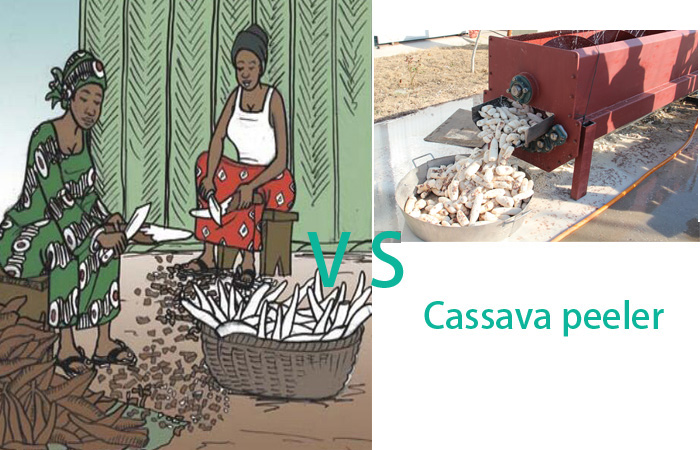 cassava peeling machine