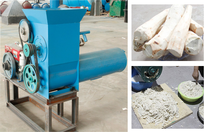 Cassava grinder machine for cassava flour processing line