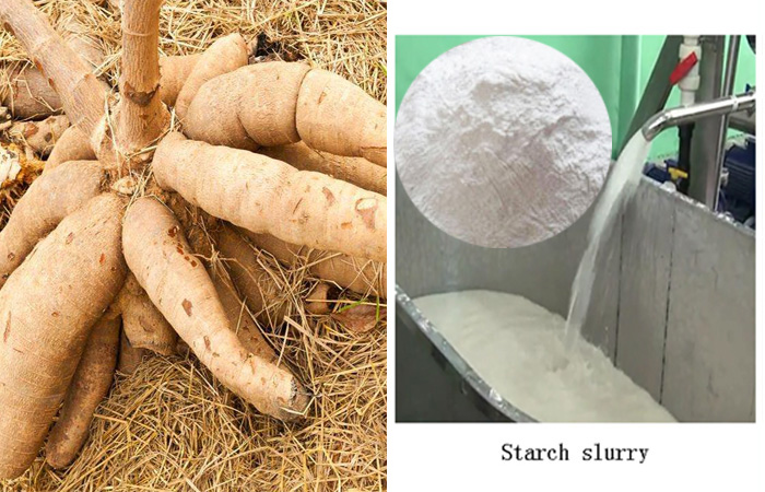 how to produce starch from cassava