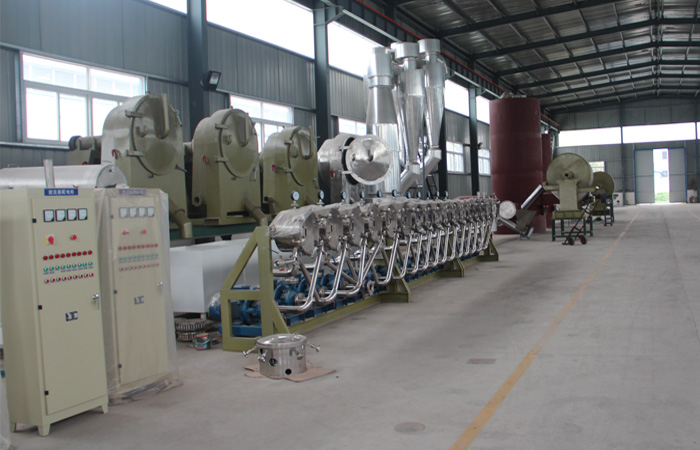 Whole set potato starch processing machine