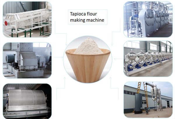 Tapioca flour making machine