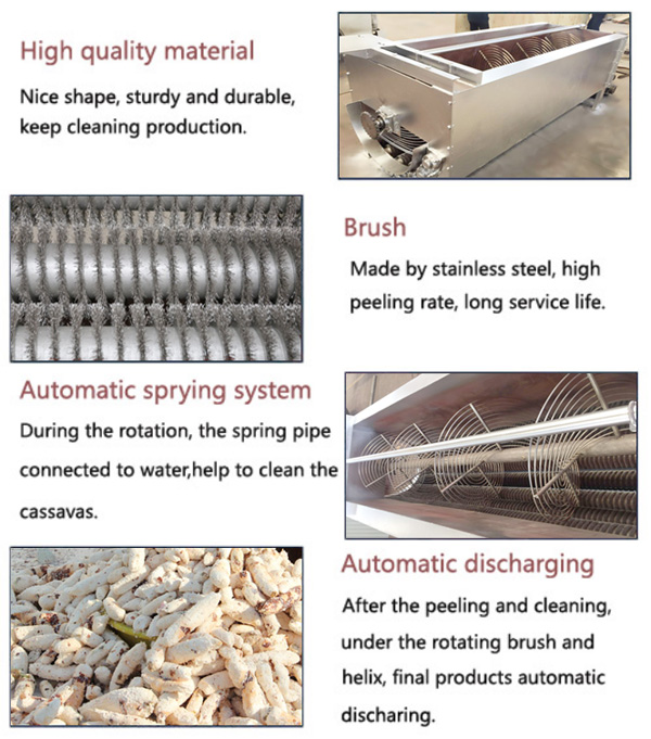 cassava peeling machine