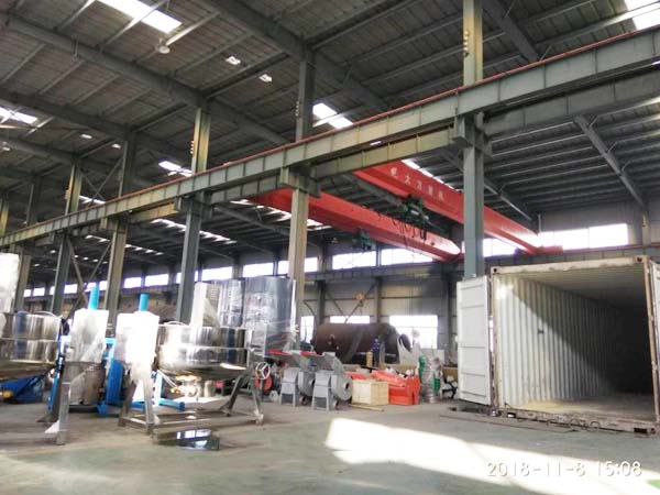 Garri production machines loading and delivery for Australian customer