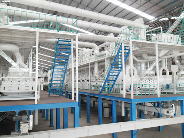 Rice mill processing machinery