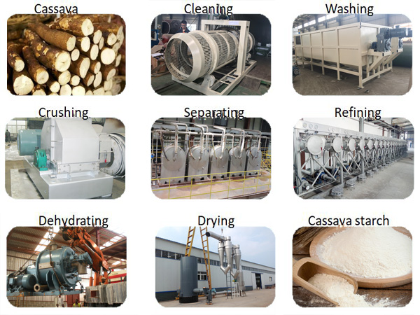 cassava starch processing machine