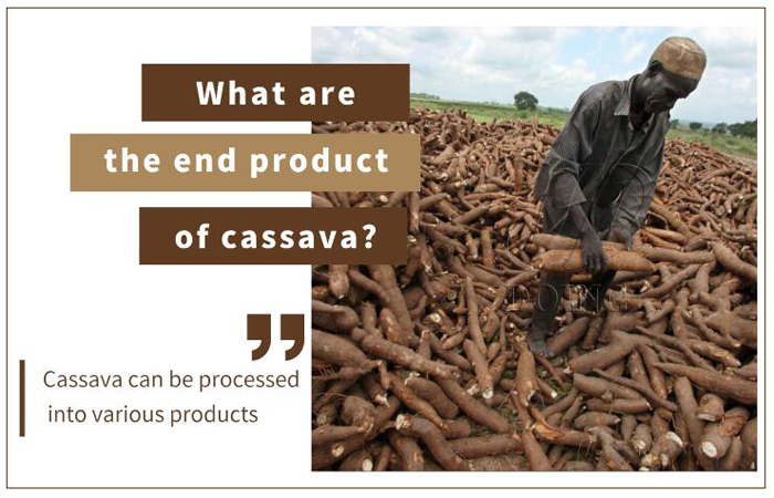 What are the end product of cassava