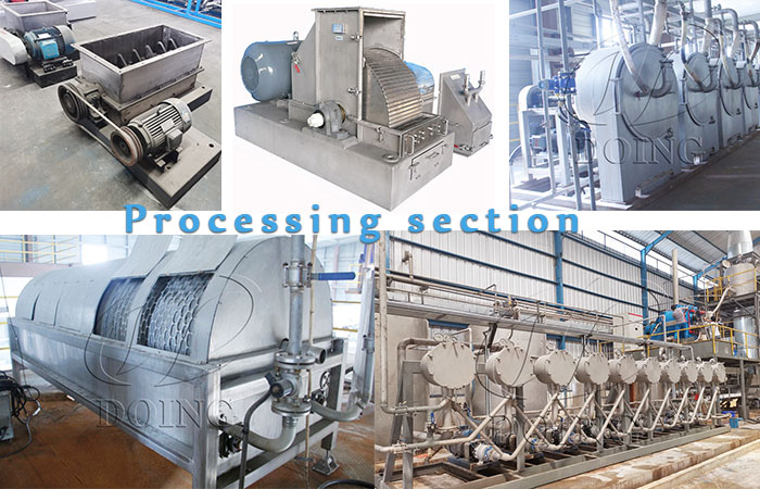 processing machine for sweet potato starch processing 