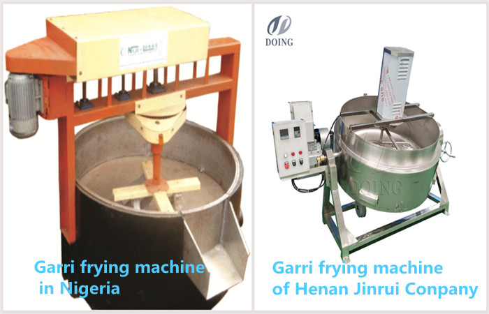 two types of garri frying machine