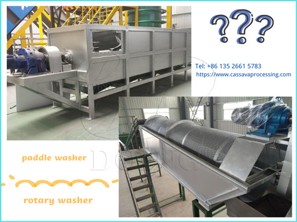 The similarities and differences between paddle washer and rotary washer—starch making equipment