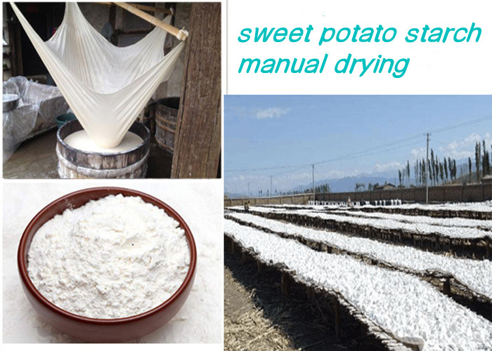 manual drying sweet potato starch