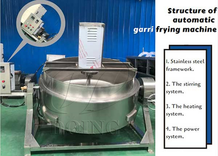garri production equipment fryer