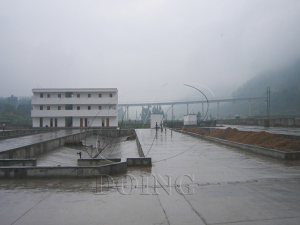 Sweet potato starch production plant