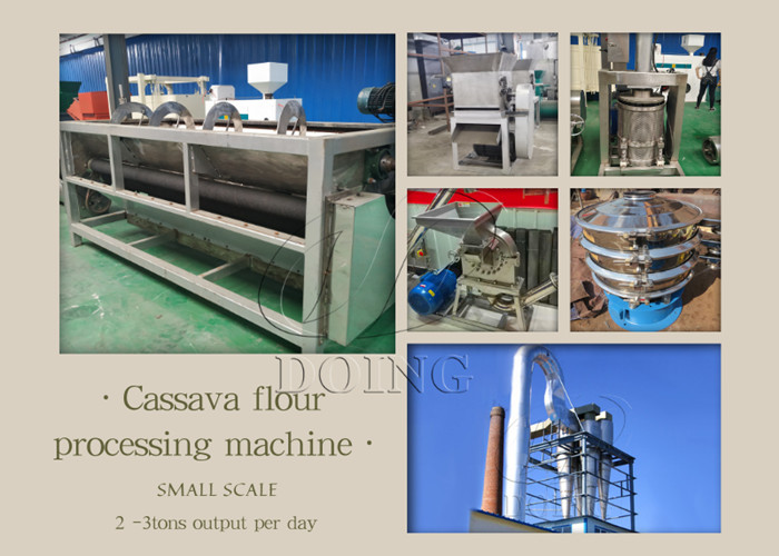 small scale cassava flour processing machine production line