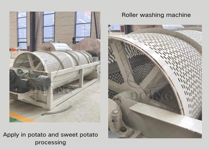 potato washing machine roller washing machine