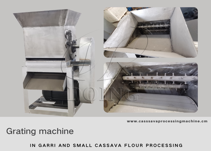 garri and small cassava flour processing grating machine