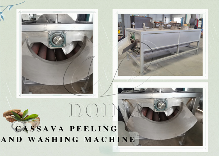 Cassava peeling and washing machine