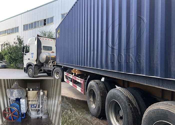 the delivery of garri processing line