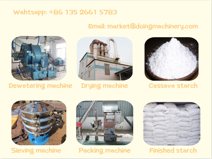 cassava starch making line